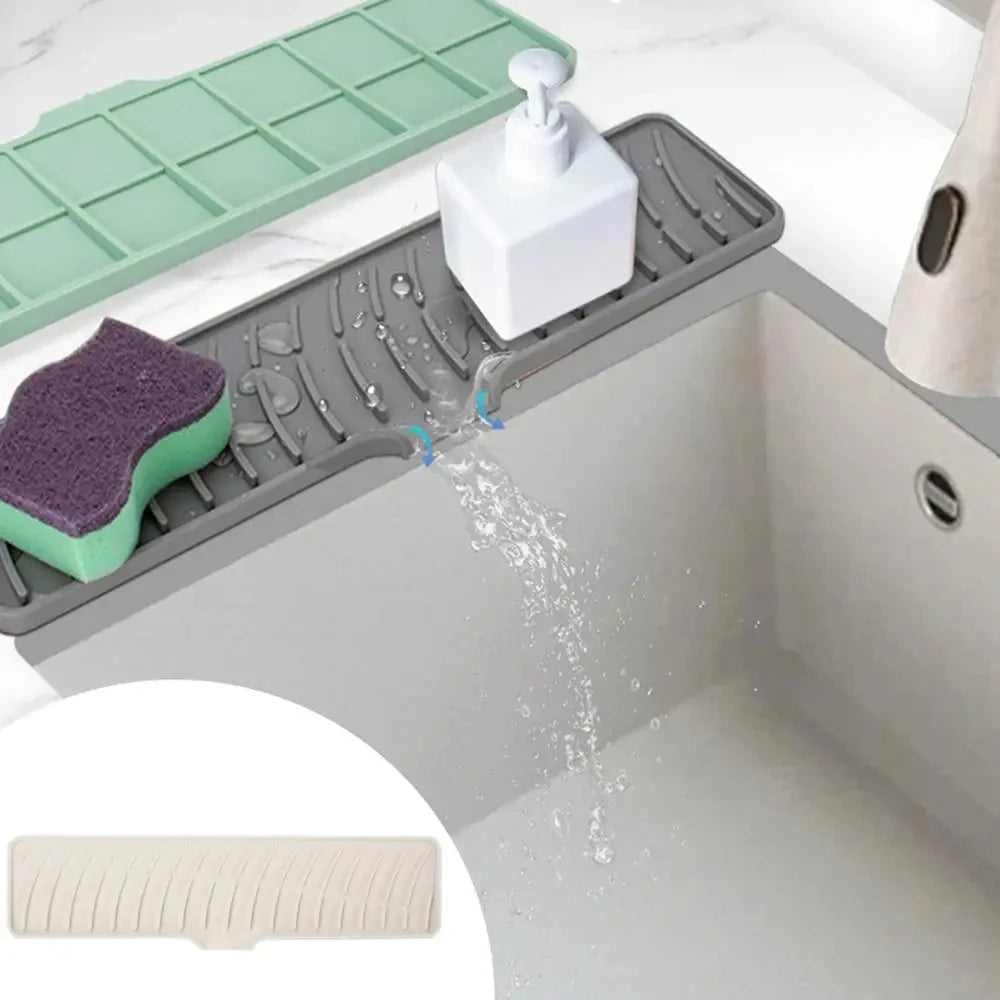 Faucet Silicone Mat Bathroom Anti-Slip Sink Drain Mat
