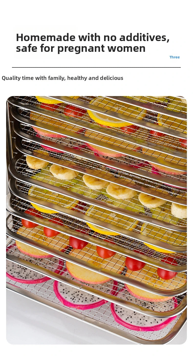 18-Tier Commercial Food Dehydrator Heavy-Duty Dryer Meat Fruits