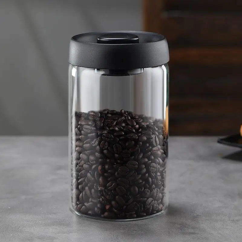 Vacuum Sealed Tank Coffee Bean Glass Sealed Jar