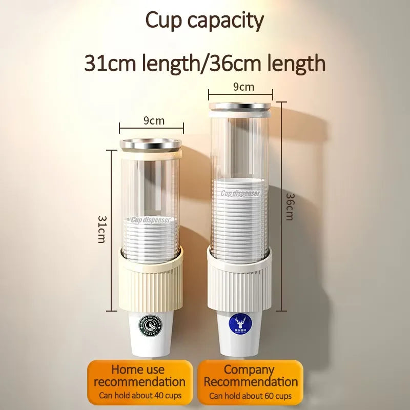 Wall Mounted Disposable Paper Cup Holder Water Dispenser