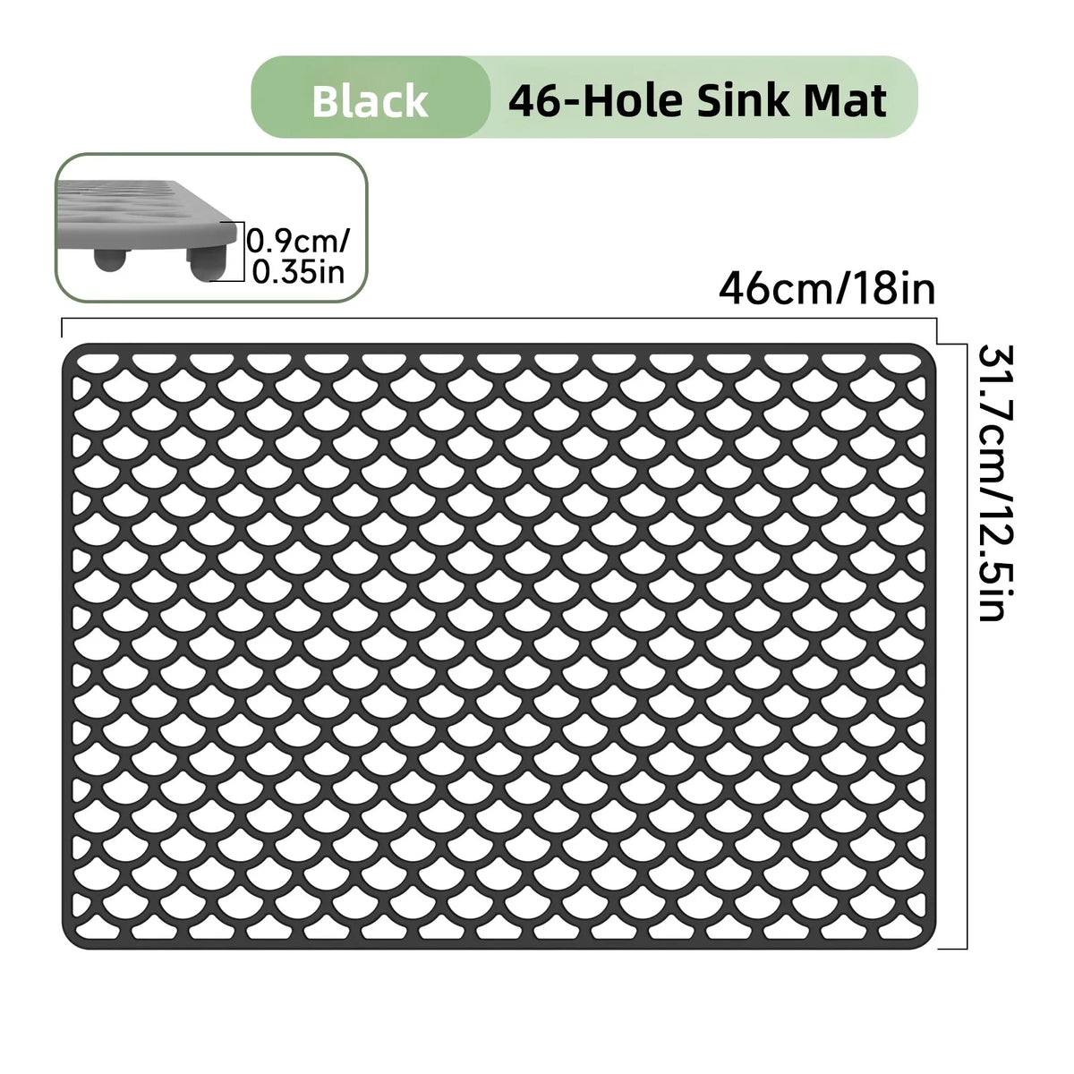 Sink Silicone Mat Anti-Scratch Honeycomb Pad Dishwashing Basin