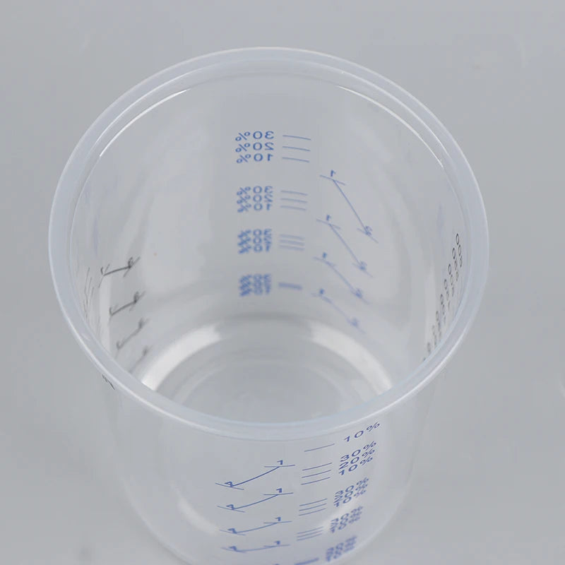 10/50pcs 600ml Disposable Paint Mixing Calibrated Cup Transparent