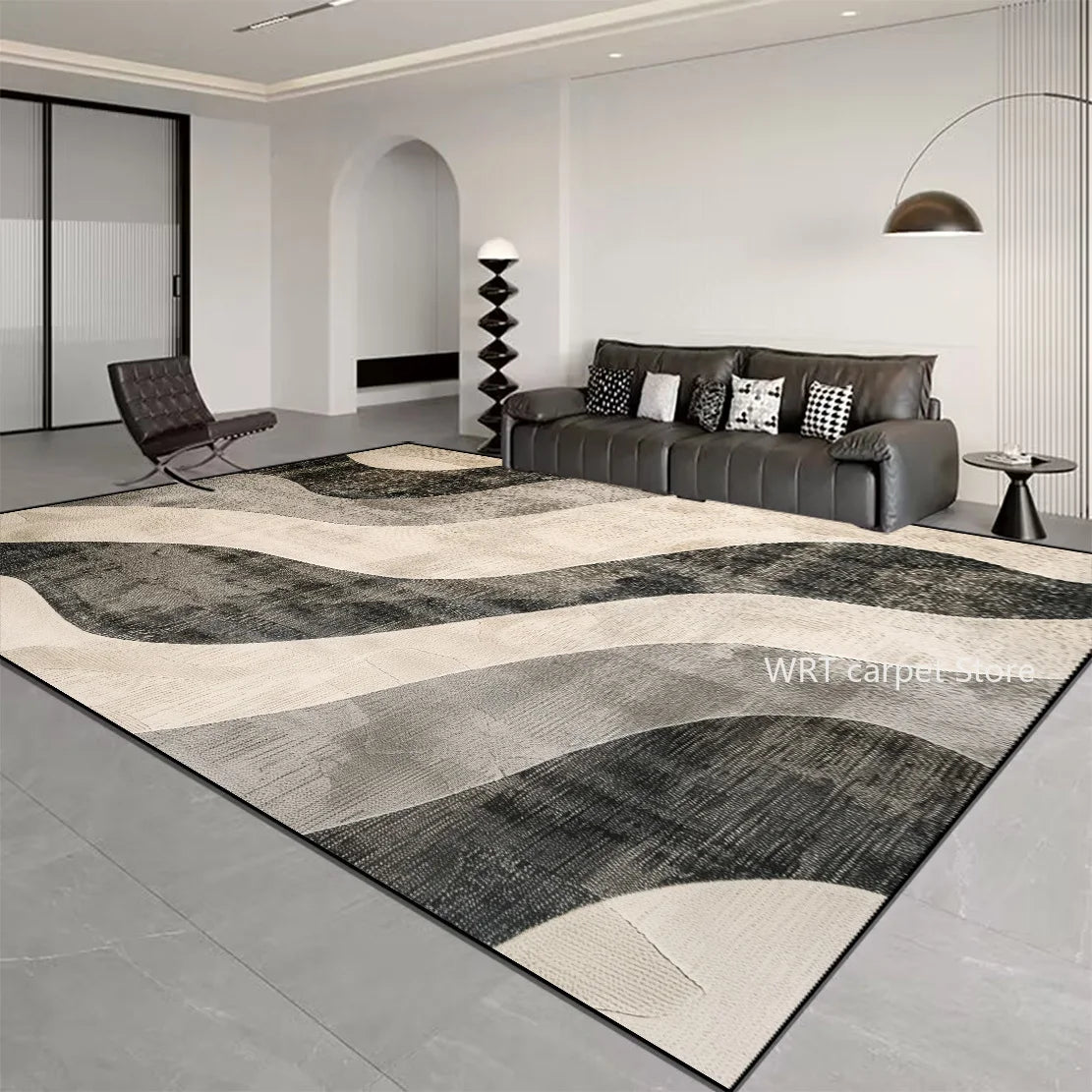 Nordic Light Luxury Stripes Carpet Living Room Decor