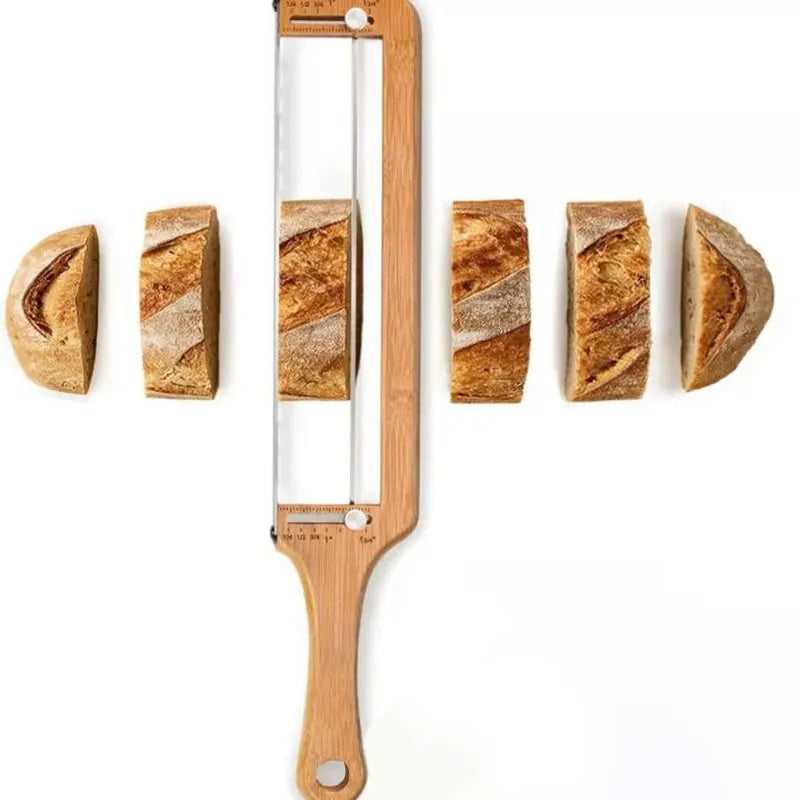 Sourdough Bread Slicer Bow Saw Cutter Double-Sided Adjustable