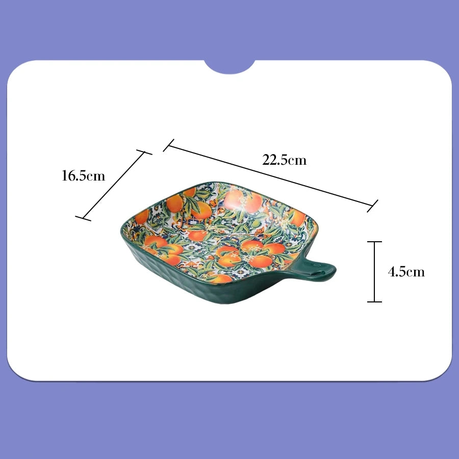 1pc Ceramic Tableware Bohemian Style Retro Tableware Creative