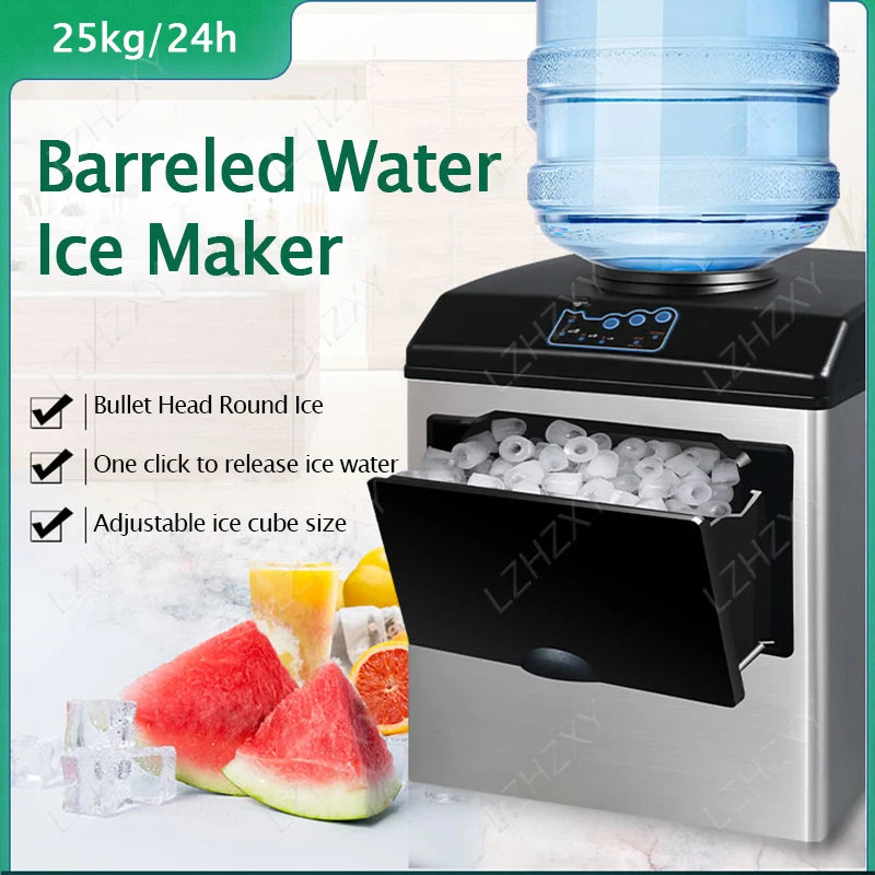 25kg Ice Maker Electric Commercial Ice Cube Maker