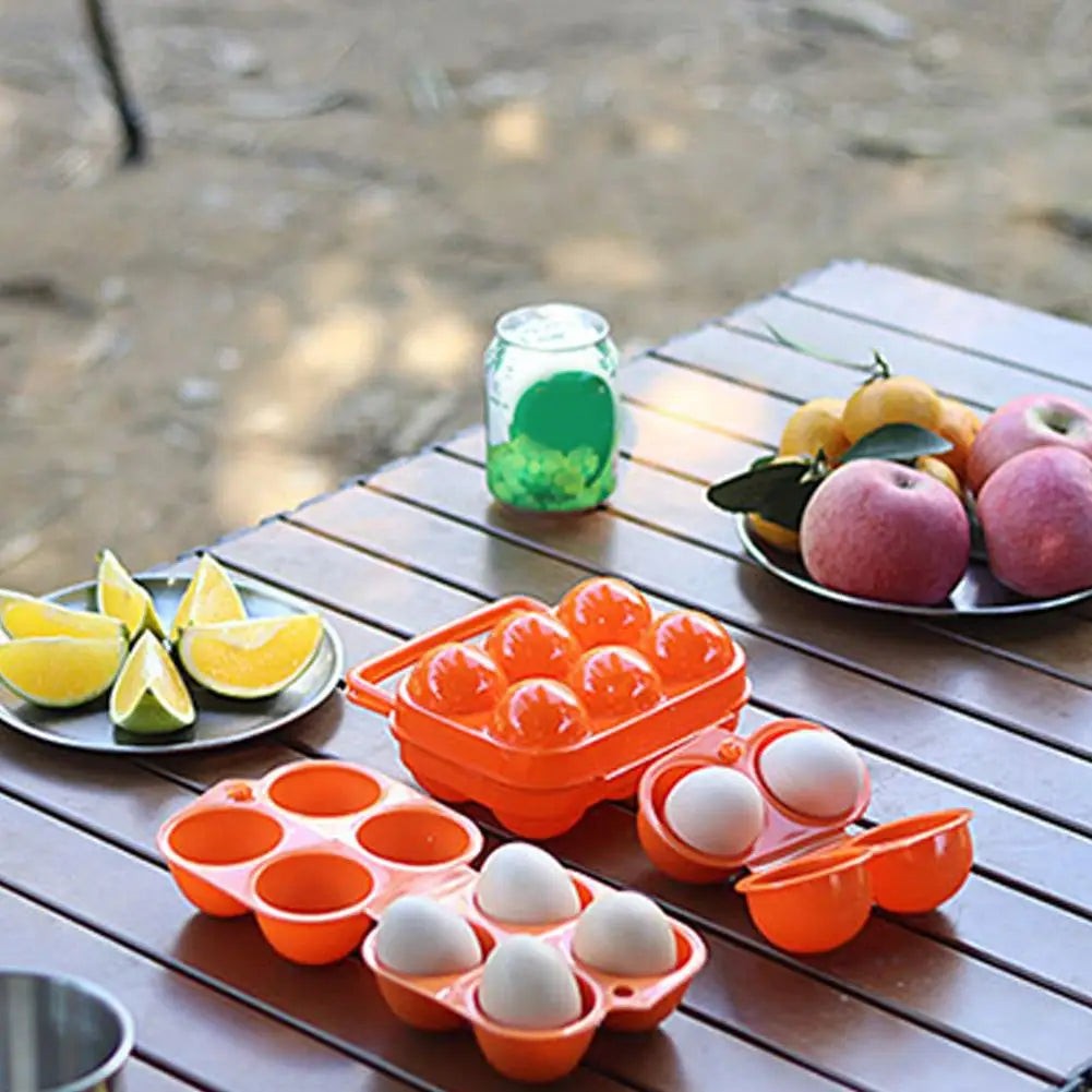2/4/6 Grid Egg Storage Box Container Plastic Egg