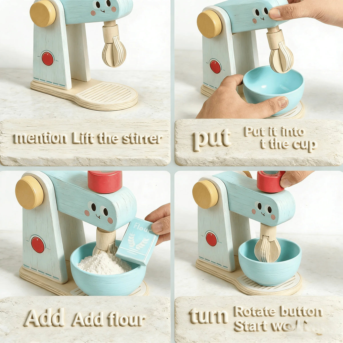 Hands-On Kids Helper Realistic Play Food & Interactive