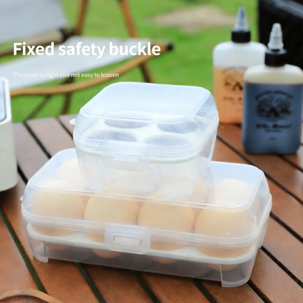 Egg Holder Outdoor Camping Egg Box Transparent Sealed