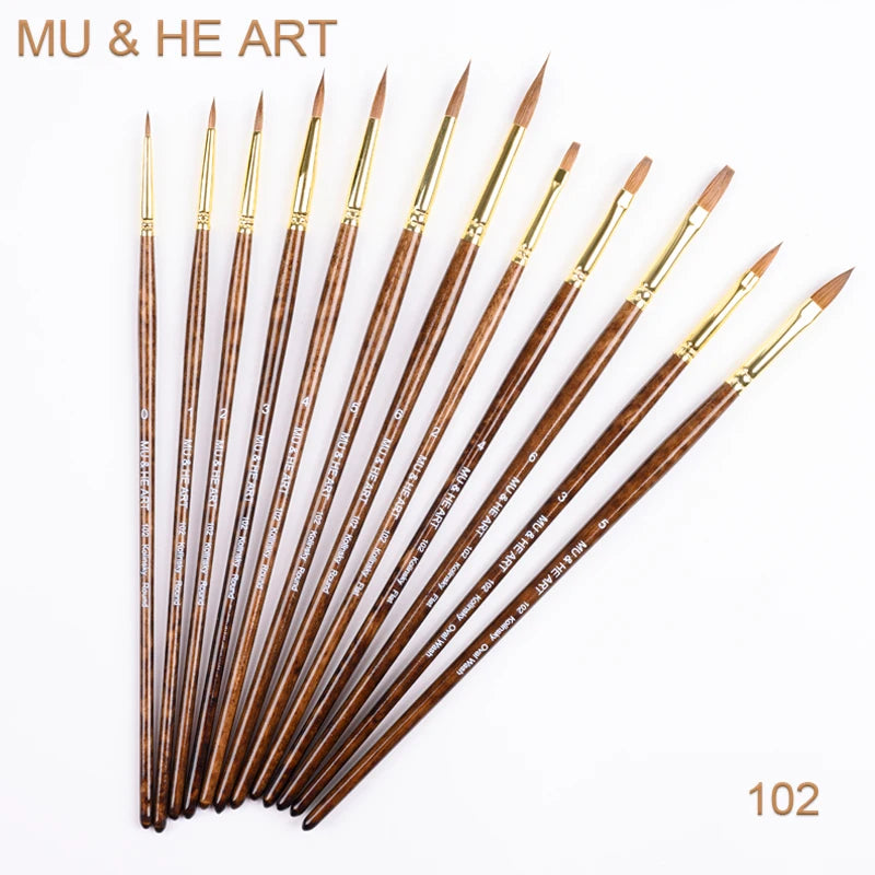 High Quality Pure Kolinsky Hair Artist Paint Watercolor