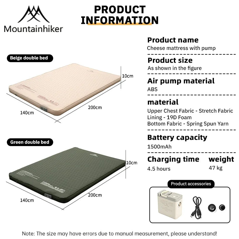 Mountainhiker Inflatable Mattress Upgrade Edition 10cm Thick
