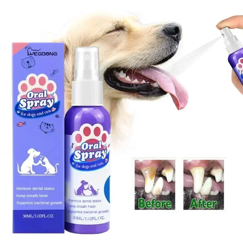 Pet Oral Care Spray Dogs Daily Teeth Cleaning