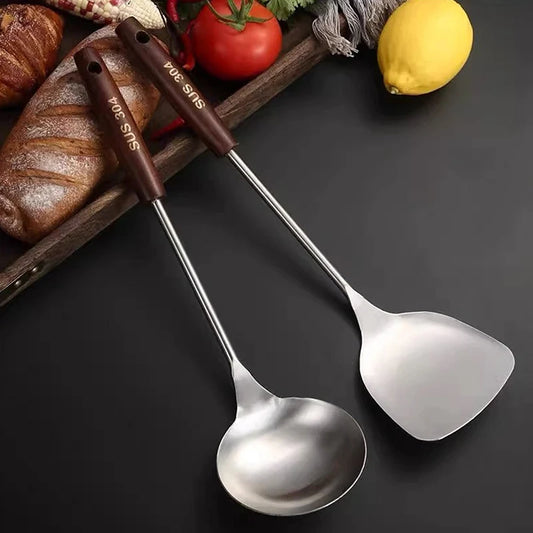 Utensils Wok Spatula Iron Ladle Spatula Stainless Steel