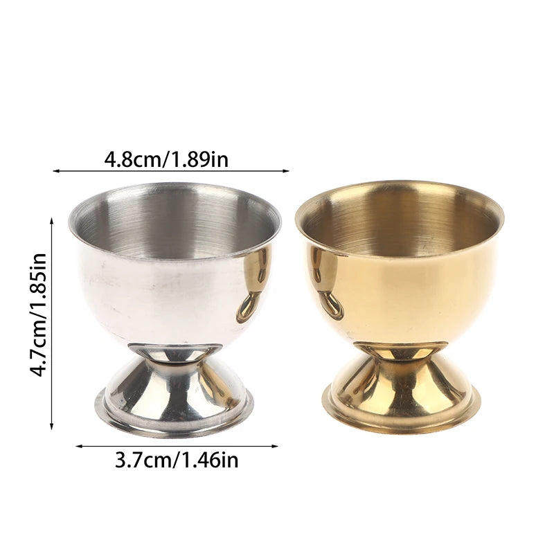 4pcs Egg Cups Handy Stainless Steel Boiled Egg