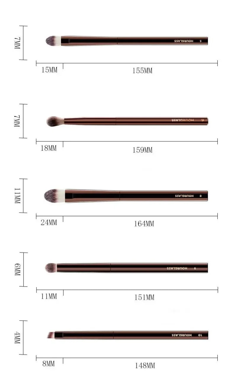 Hourglass Full 23pcs Luxury Makeup Brushes Soft Synthetic