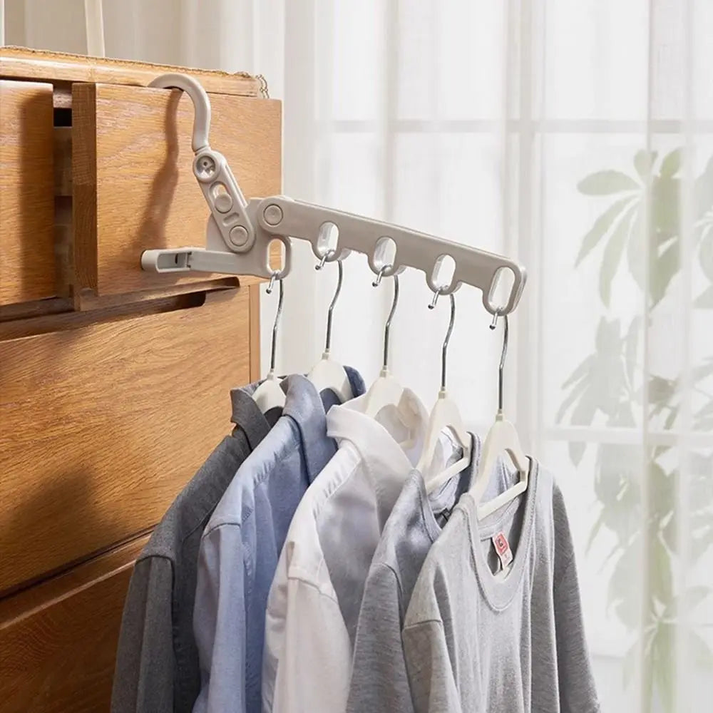 Foldable Clothes Drying Rack Five-Hole Angle Adjustable Clothes