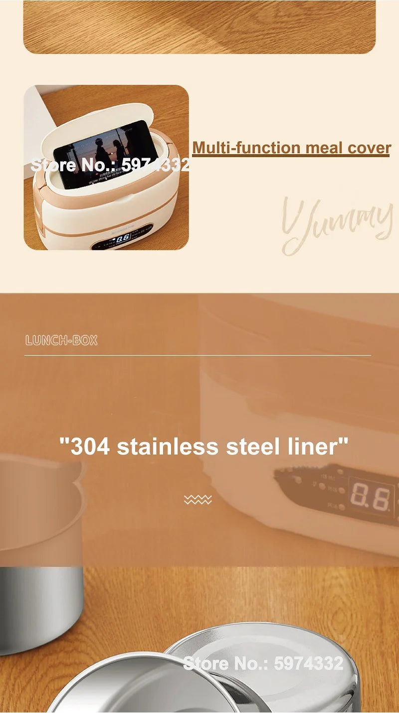 2l Smart Electric Lunch Box Heating Lunch Box