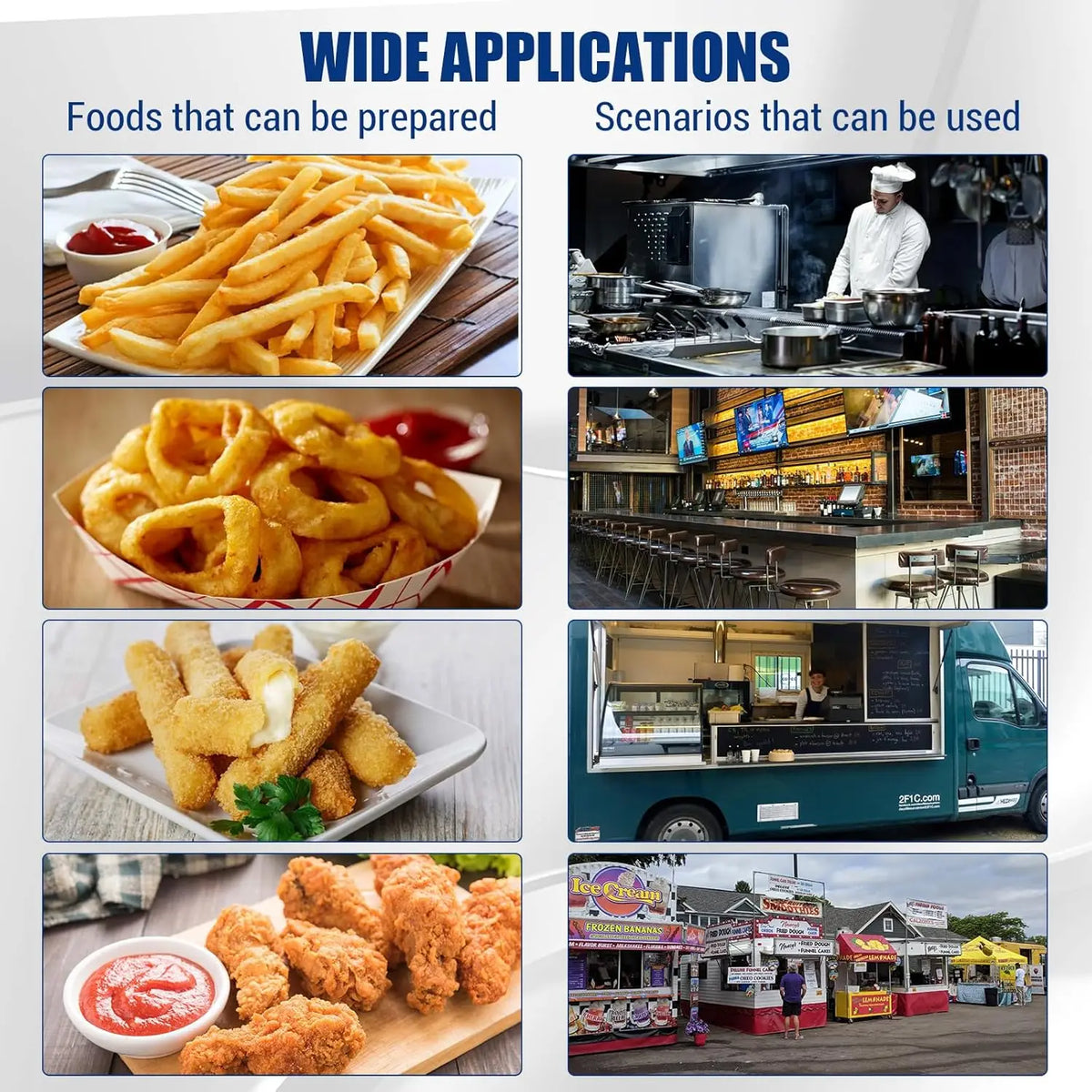Commercial Electric Deep Fryer Baskets Stainless Steel Adjustable