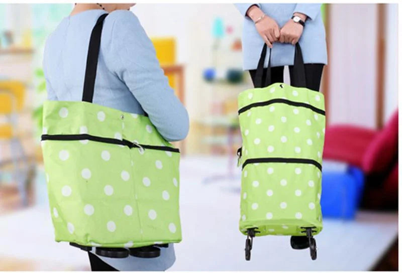 Folding Reusable Shopping Bags Small Pull Cart Buy