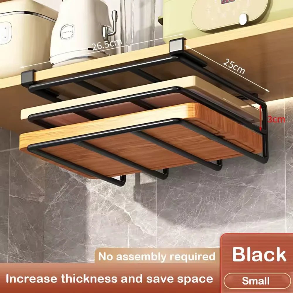Space Saving Organizer Under Cabinet Hanging Rack Hooks