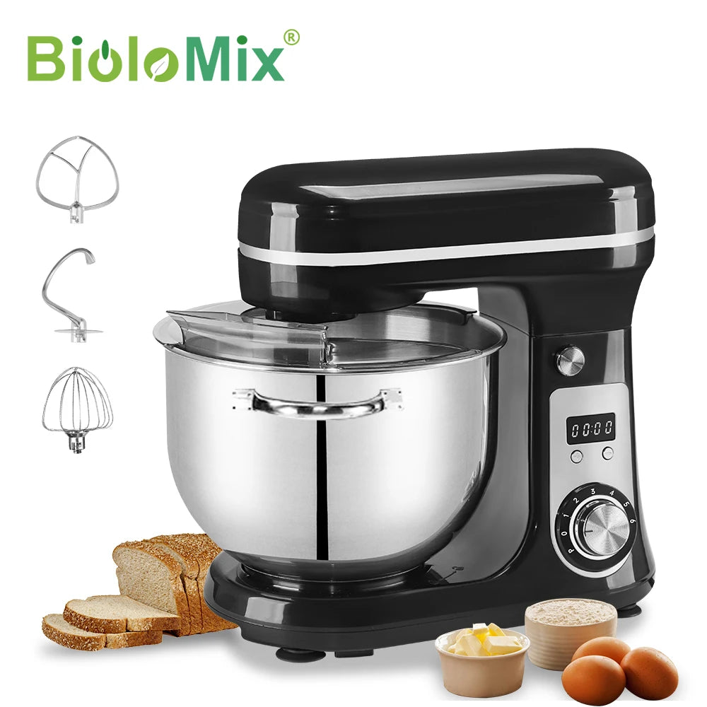 Biolomix Food Stand Mixer Blender Quiet Motor Cream