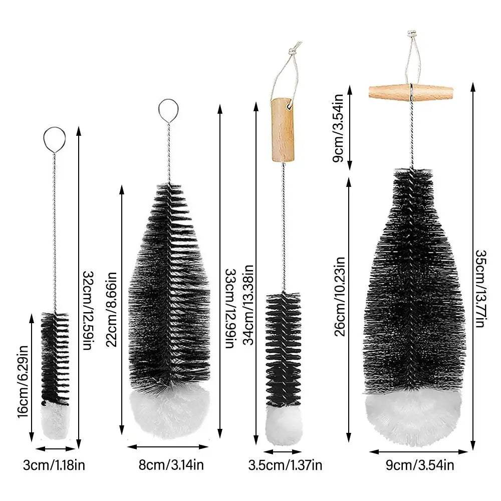 Soda Stream Bottle Brush Beechwood Handle Glassware Jars