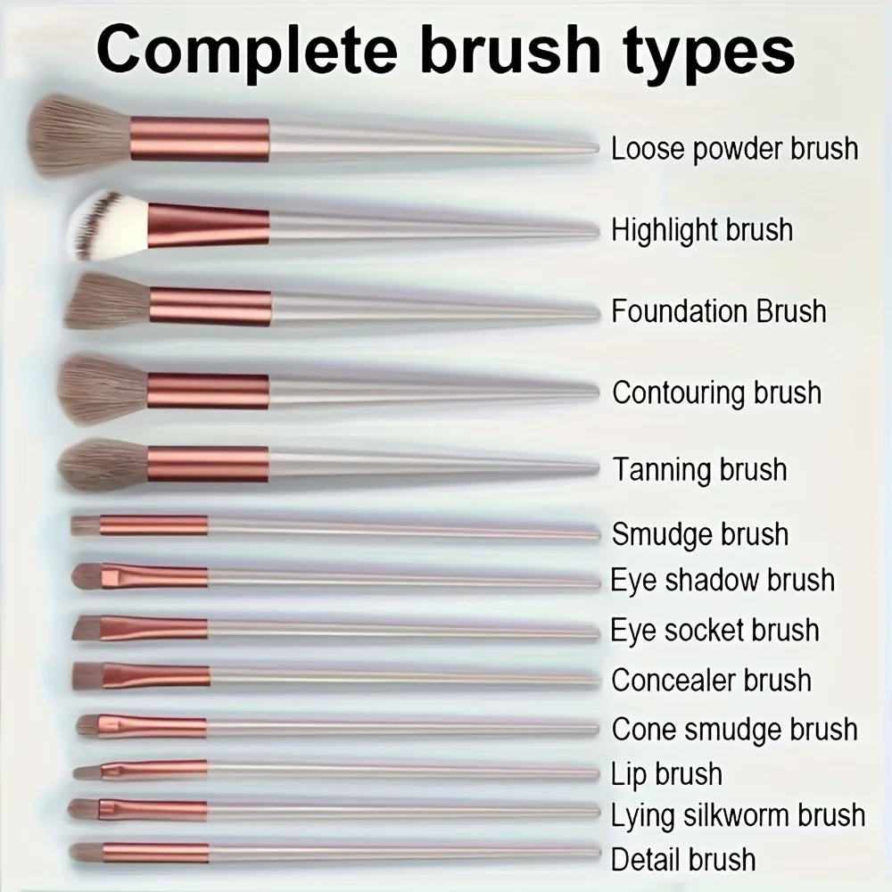 13pcs Makeup Brush Brushes Cosmetic Makeup Sponge Makeup