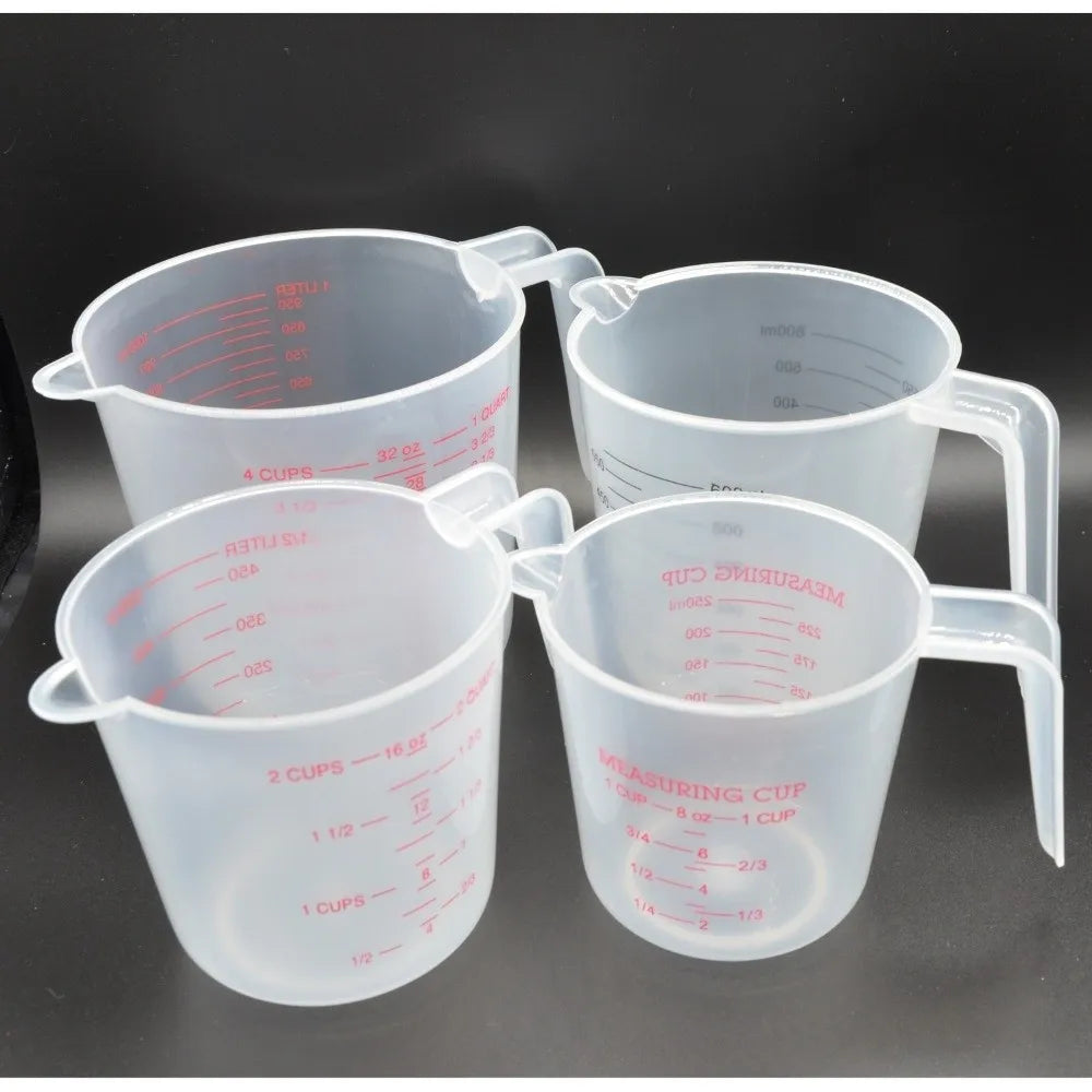 Cup Marking Clear Plastic Measuring Cup Spout Handles