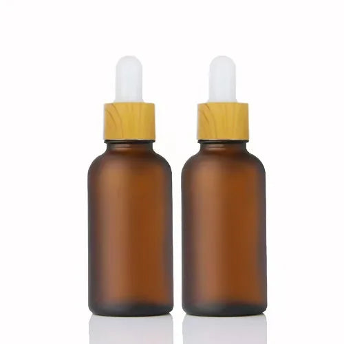 20/50 Pieces 20ml 30ml Frosted Amber Glass Dropper