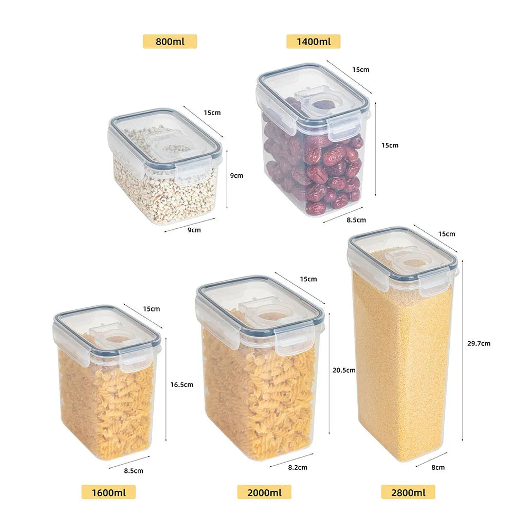 Airtight Food Storage Containers Lids Cereal Container Storage