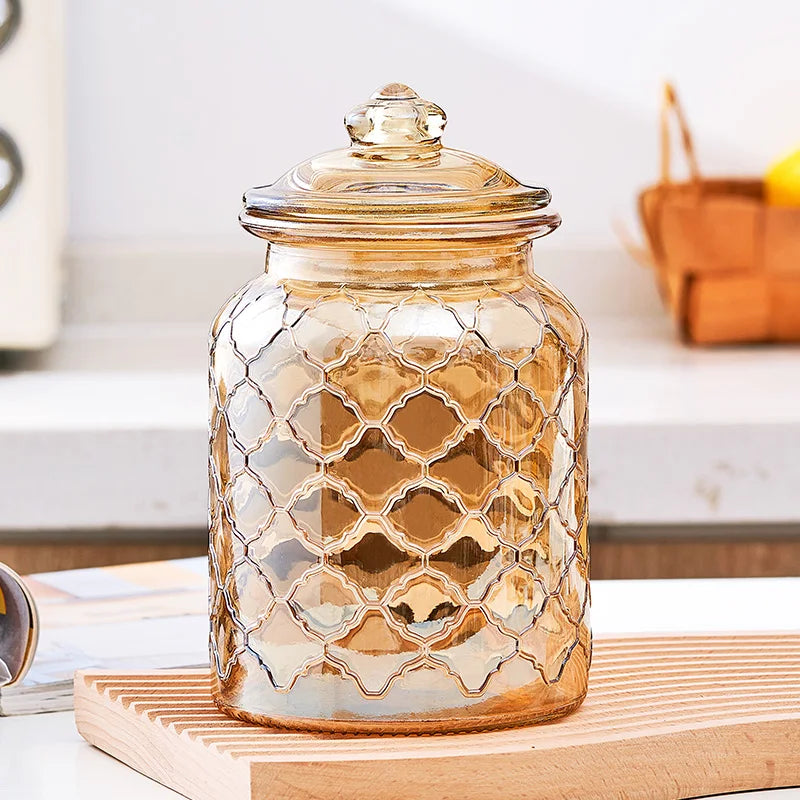 Glass Airtight Jars Food Grade Storage Box Storage