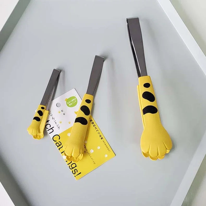 Cat Paw Shape Food Tongs Cute Cartoon Meal