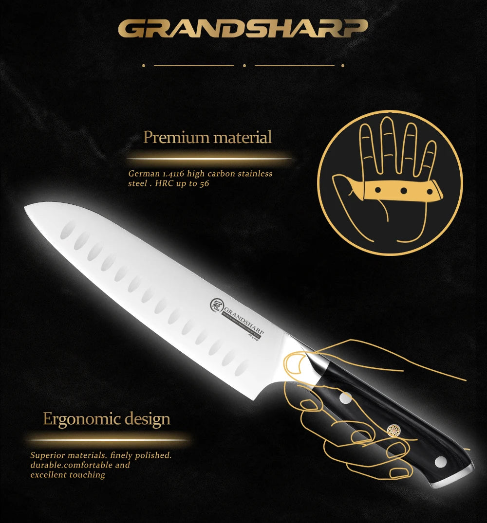 Grandsharp Knives Germany 4116 High Carbon Stainless Steel
