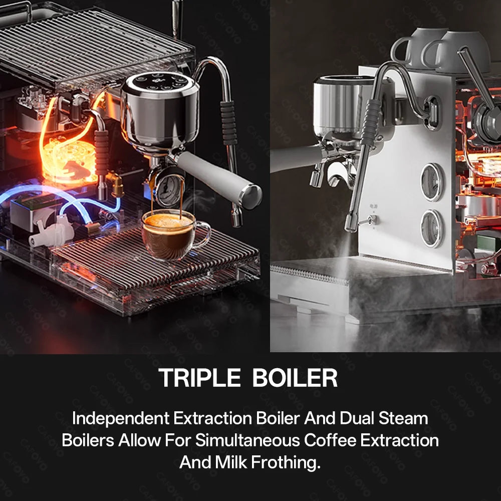 Cafovo E120 9bar Espresso Machine Boiler Ulka Pump