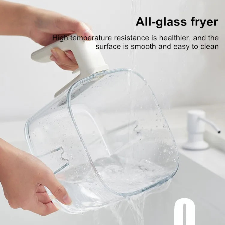 Air Fryer See-Through Glass Basket Small Non-Stick No