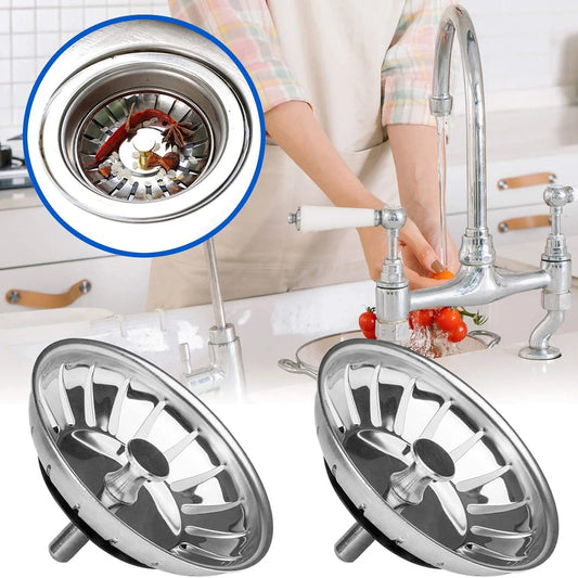 Sink Strainer Drains Filter Stainless Steel Stopper Waste