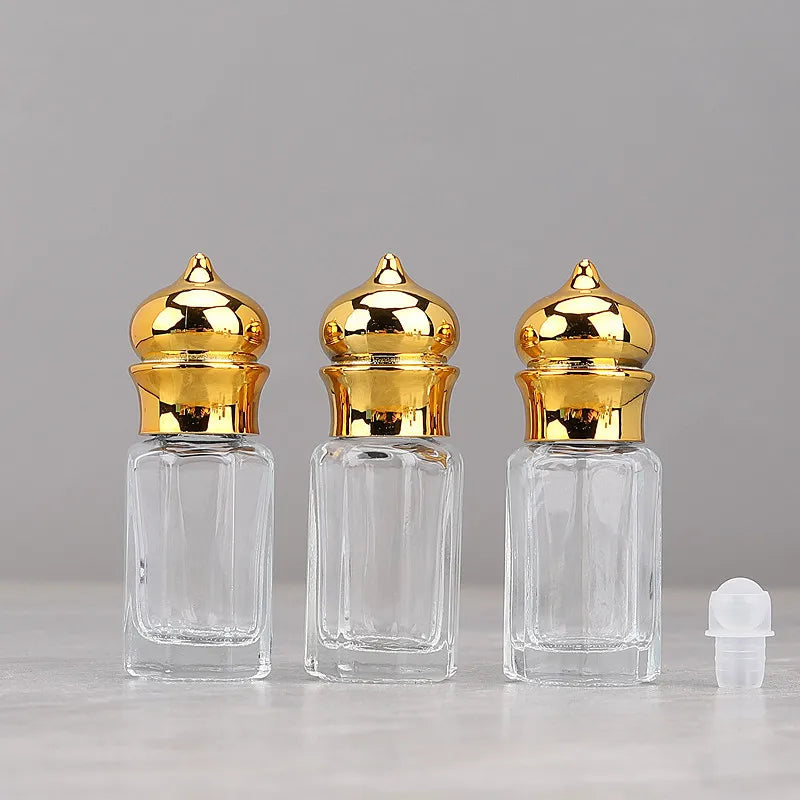 30/50/100pcs 3ml/6ml/12ml Empty Clear Glass Essential Oil Bottle
