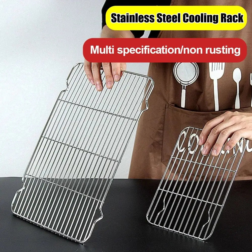 Stainless Steel Cooling Rack Non-Stick Silver Bbq Tray