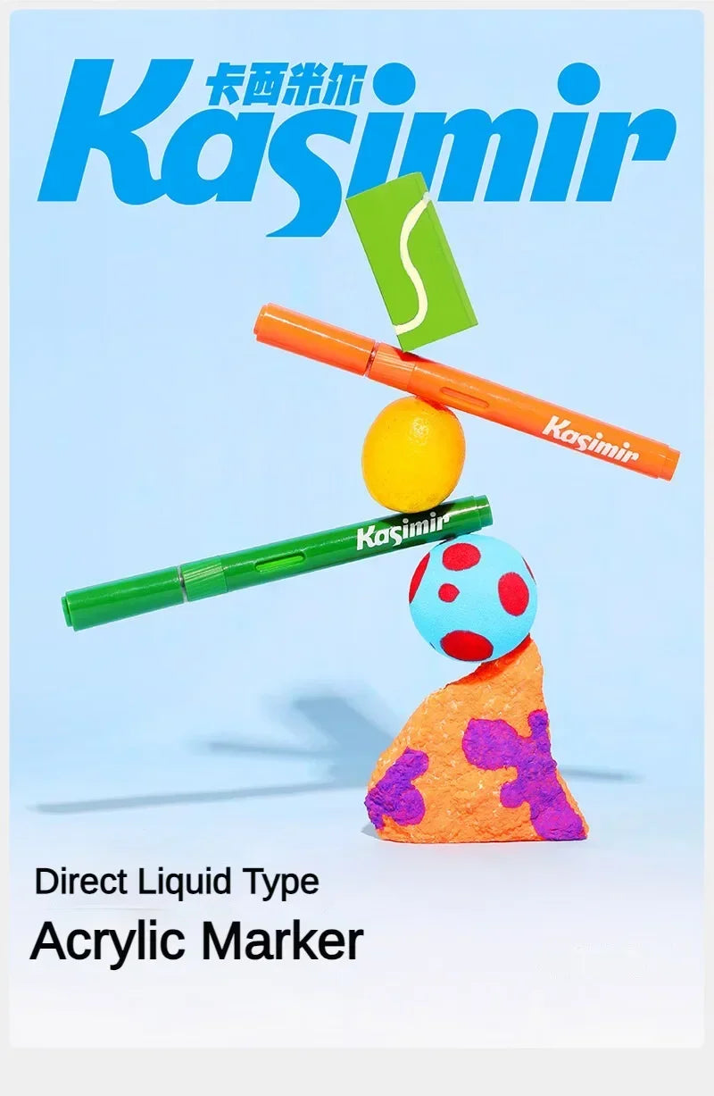Kasimir Soft Brush Direct-Liquid Acrylic Marker Paint Pen