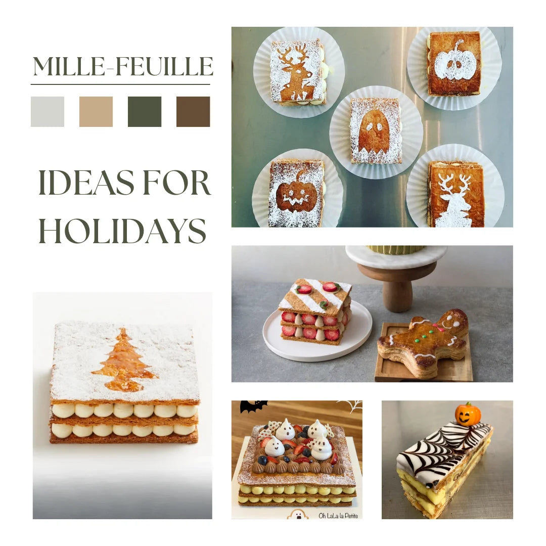 Puff Pastry Baking Tray Mille Feuille Rectangular Pastry
