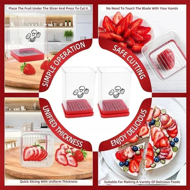 Strawberry Slicer - Fruit Slicer Container - Pro
