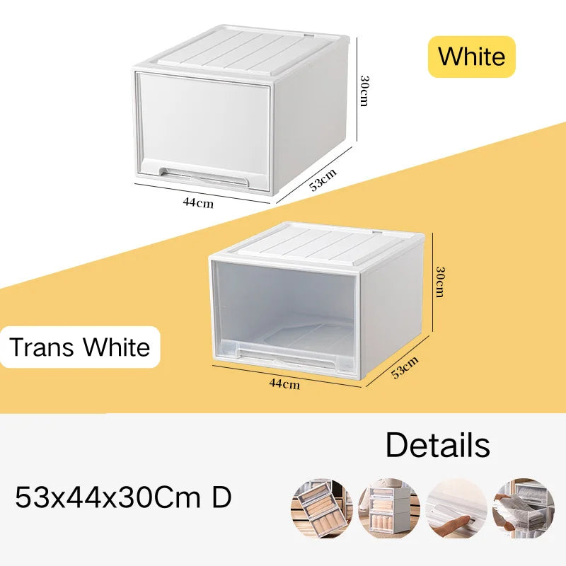 Stacking Storage Drawer Boxes Large Capacity Wardrobe Drawer