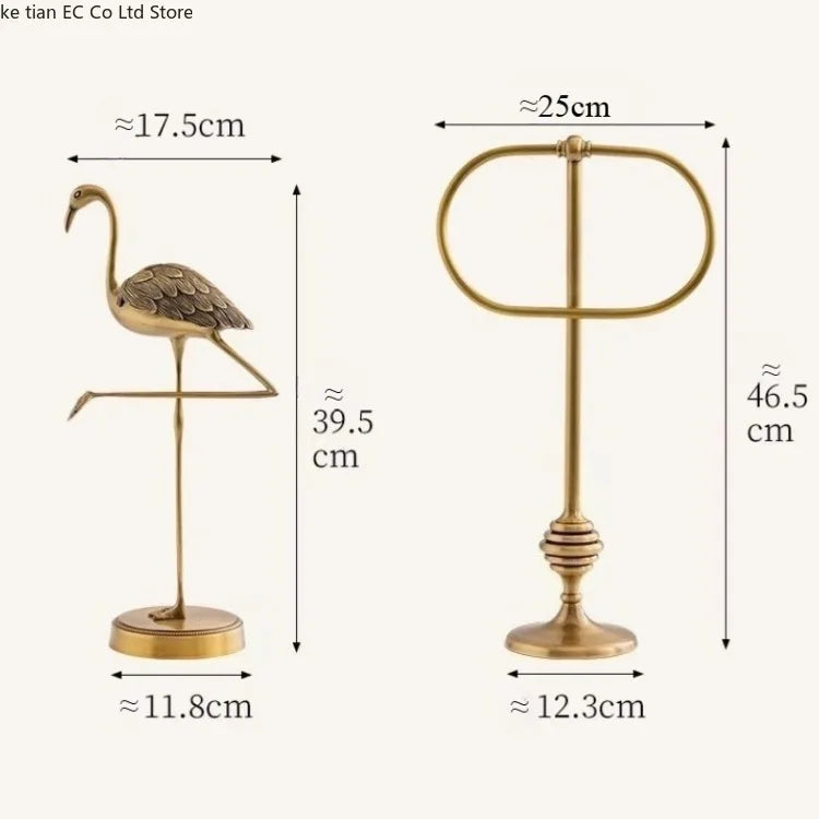 Brass Towel Bars Hand Towel Holder Vertical Non