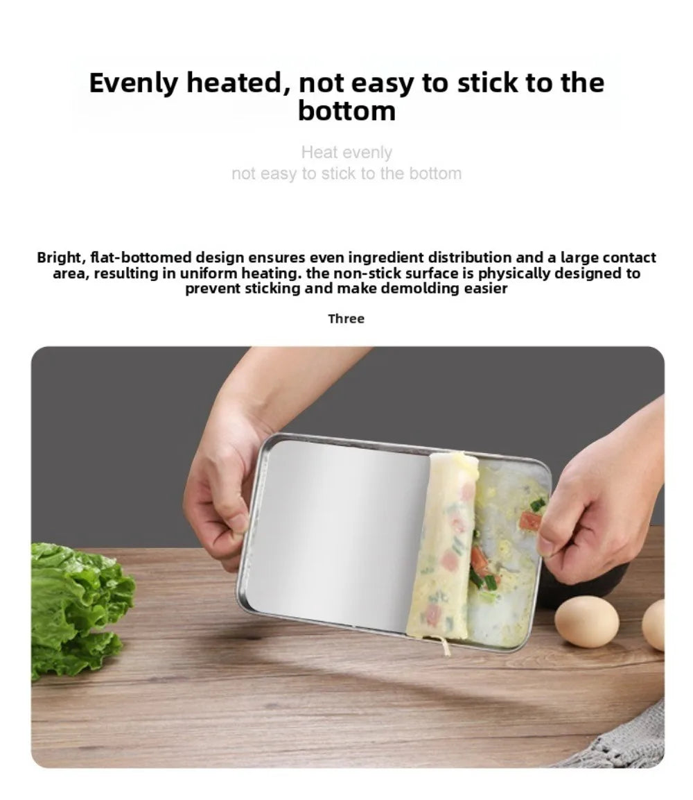 Food Grade Stainless Steel Tray Rust Resistant Rectangular