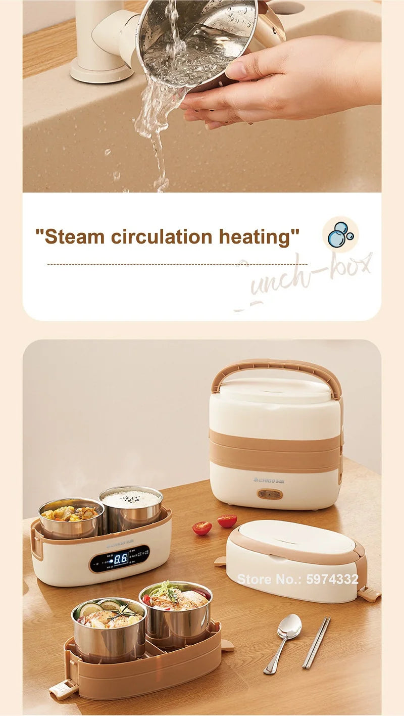 2l Smart Electric Lunch Box Heating Lunch Box
