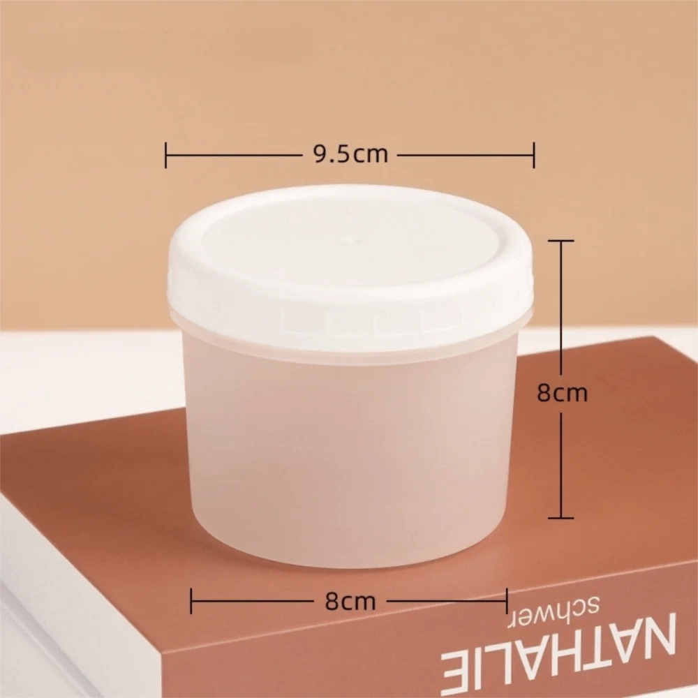 10pcs Transparent Yogurt Pudding Jars Sealed Round Food