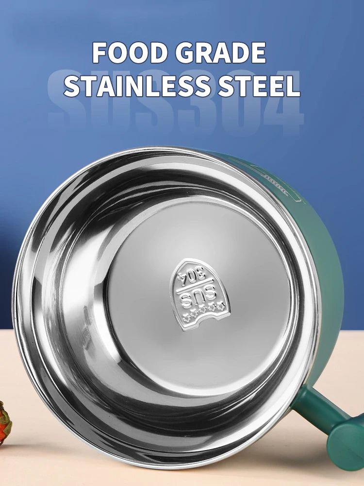 Stainless Steel Bowl Lid Instant Noodles Sealed Drain