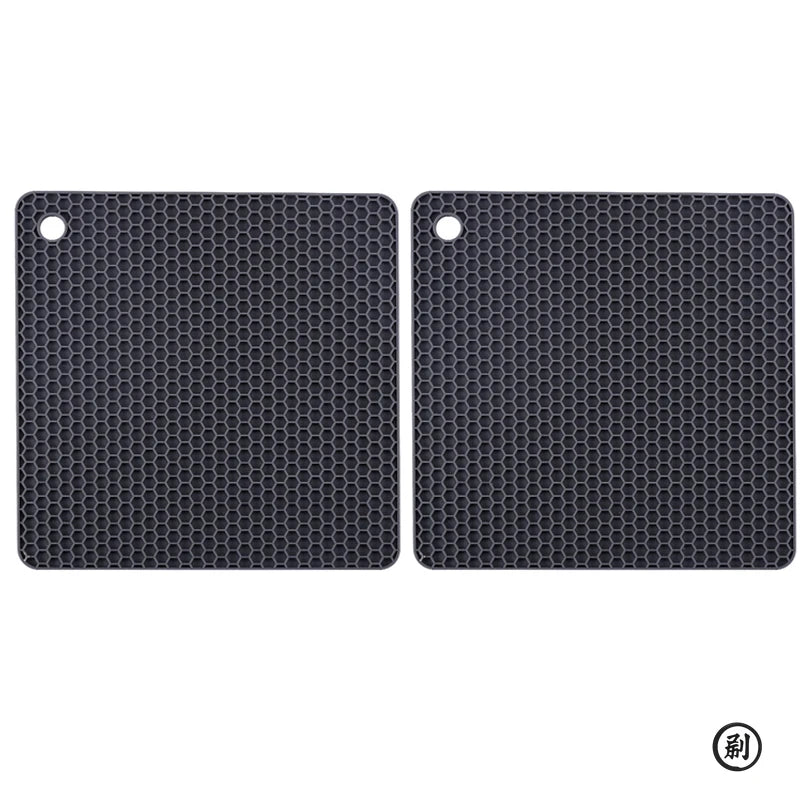 2/4 Heat Resistant Silicone Mat Drink Cup Coasters