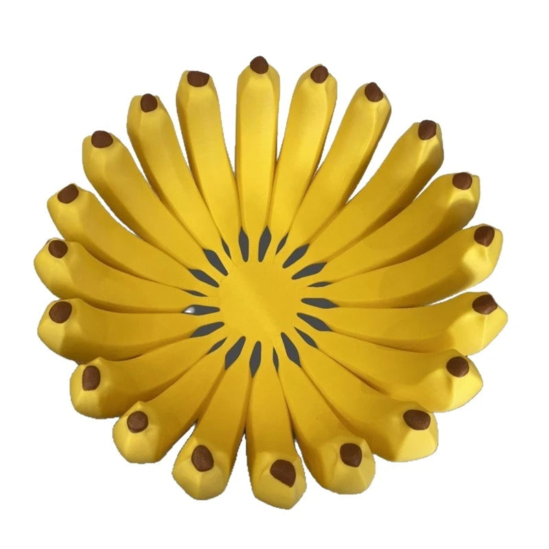 Unique Banana Shaped Fruit Bowl Counter Organizer Cute