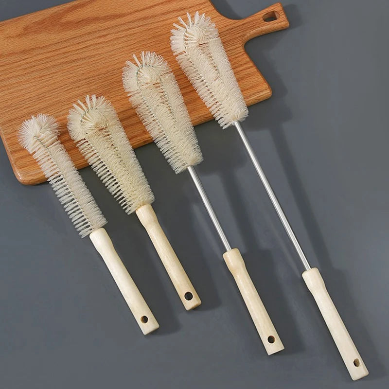 Wooden Bottle Cleaning Brush Long Handle Washing Brush